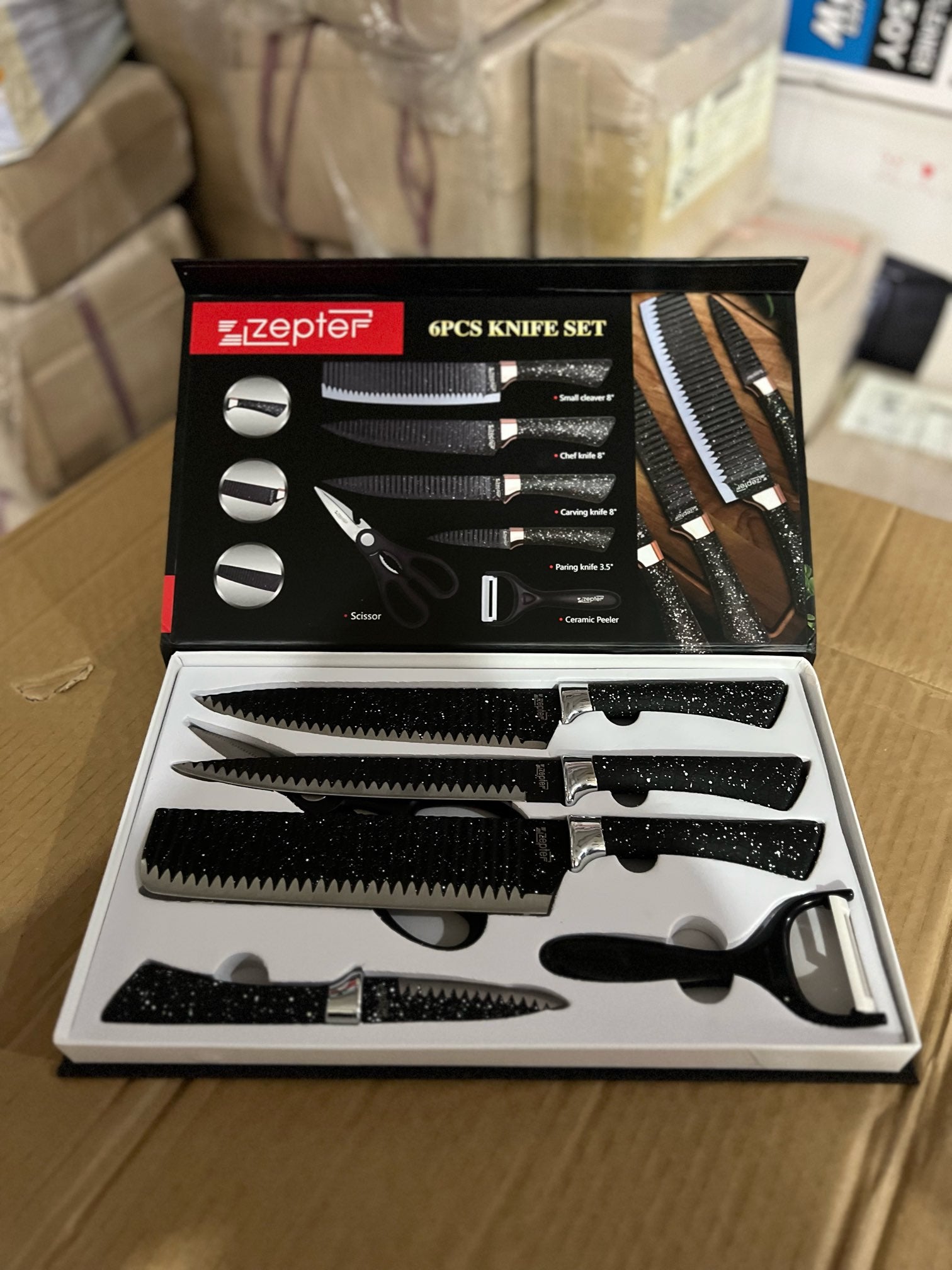 Conjunto de Facas de Cozinha Zepter Germany – 6 Peças