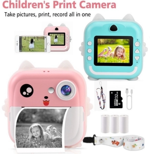 Câmara Digital Infantil com Impressão Instantânea
