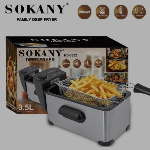 Fritadeira Elétrica Sokany SK-10128 – 3.5L, 2200W