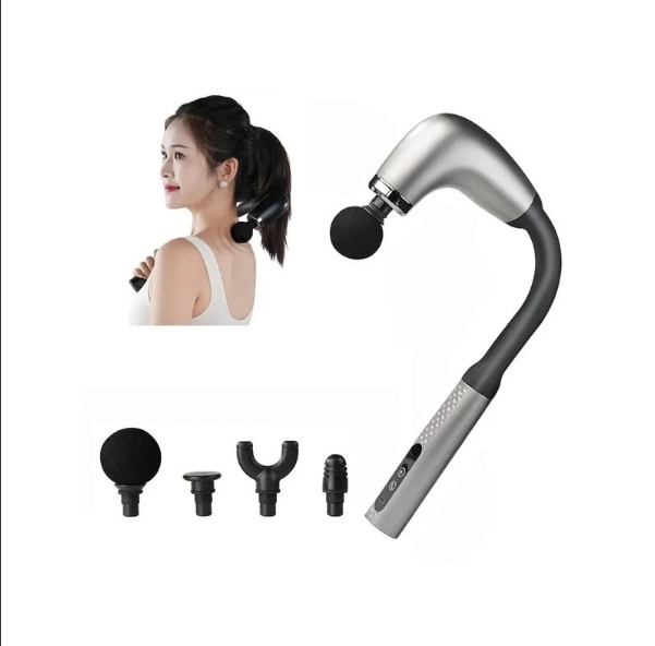 Massajador de Pistola Fascial Curvo