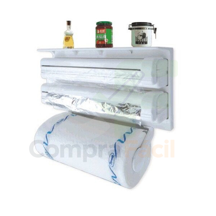 Dispensador Triplo de Papel de Cozinha